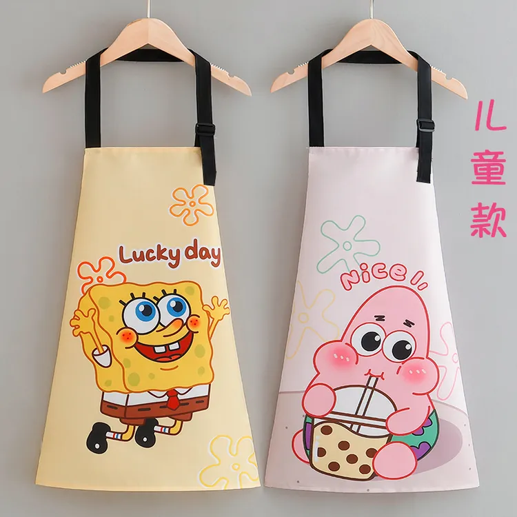 卡通可爱儿童款罩衣幼儿园美术班画画衣宝宝舒适防水防油耐脏围裙