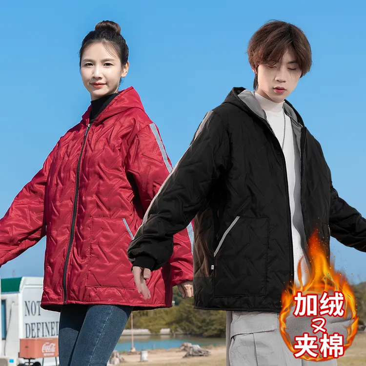 罩衣女加绒加厚防寒保暖长袖围裙防水家用厨房过冬神器成人工作服