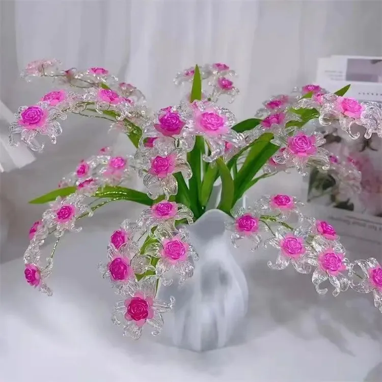 【送防摔花瓶】冰雪玫瑰DIY材料包全套