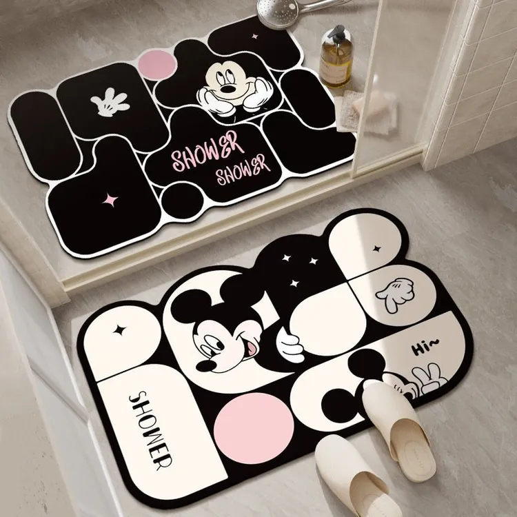 【爆款米奇】脚垫卫生间厕所吸水防滑垫卡通可爱门口垫可裁剪地垫