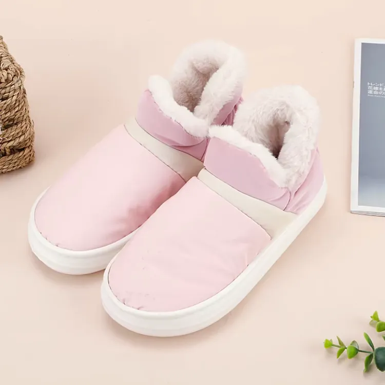 【买一送一】  保暖防水可外穿棉鞋时尚百搭防滑居家网红包跟情侣鞋