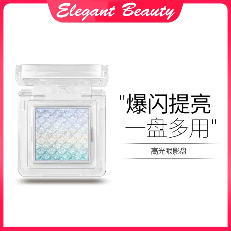 爆闪碎钻立体提亮面部高光推荐修容清透氛围感细闪水晶粉眼影盘