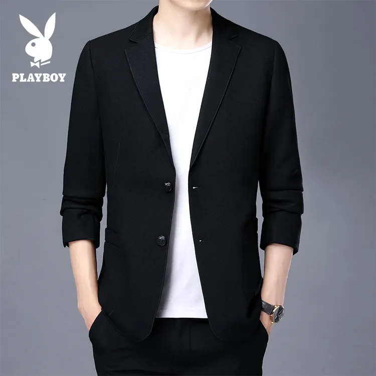 花花公子休闲西服上衣男款春秋季2025新款商务小西装夹克外套男士