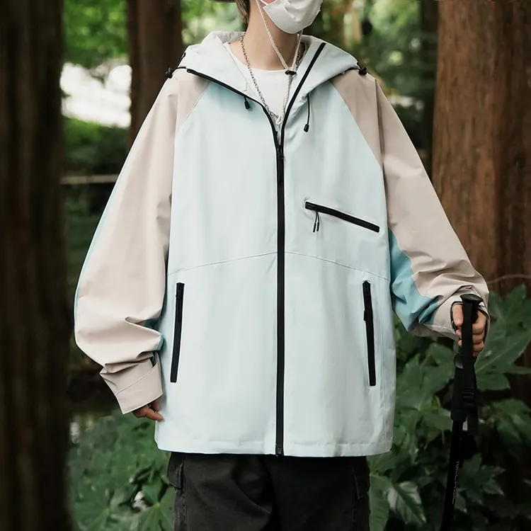 2024秋冬季新款夹克男女情侣款防泼水冲锋衣外套高品质户外旅行服