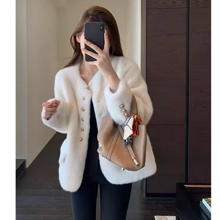 HAIYUN╳暖春限定726欧貂绒防寒保暖时尚百搭年轻高级感毛毛绒外套