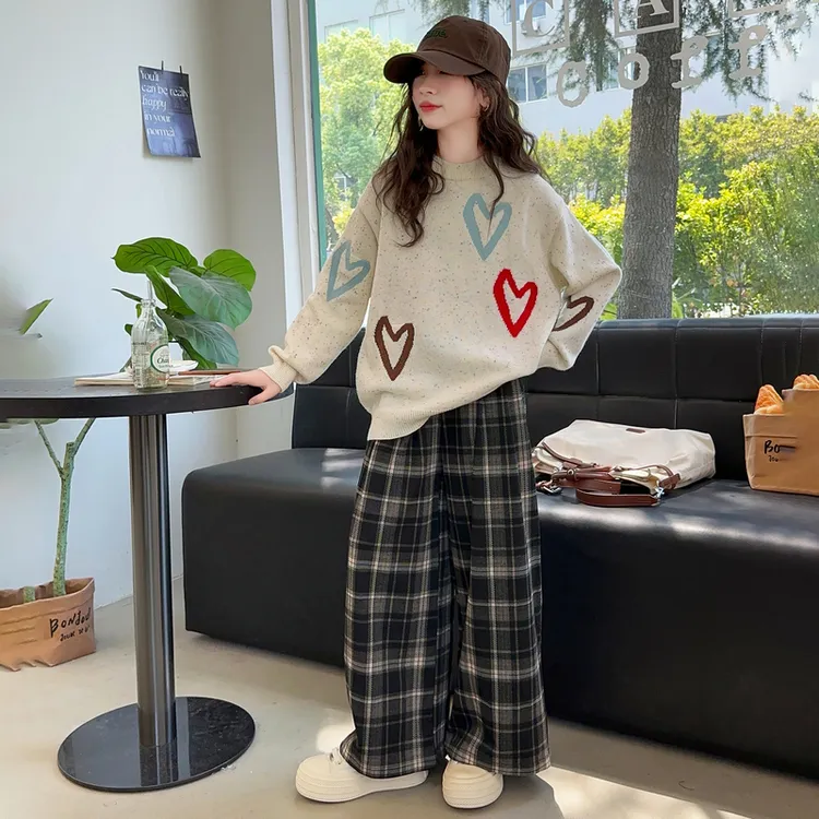 女童毛衣秋冬2025新款洋气时髦大童6-12岁针织衫秋季儿童打底上衣