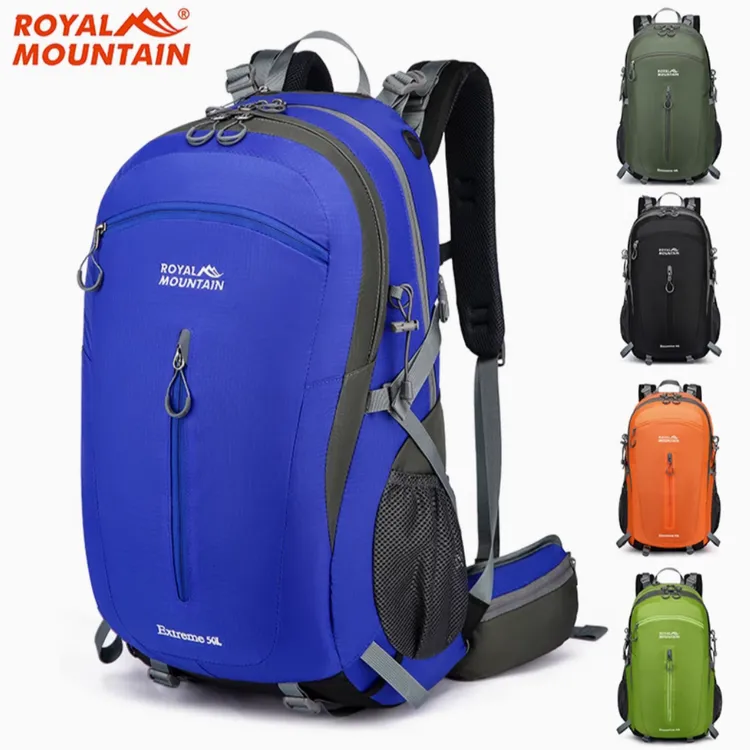 Royal Mountain50L户外徒步旅行双肩包登山包透气耐磨男女通用