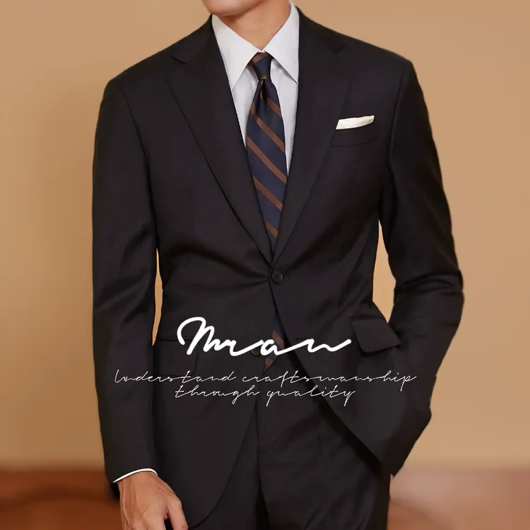 【Mr.an】西服套装男-通勤正装白领高级修身结婚新款西服上衣+西裤