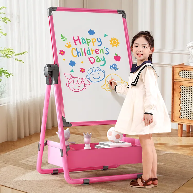 儿童双面大画板磁性家用黑板支架式写字白板宝宝涂鸦学习算术教学