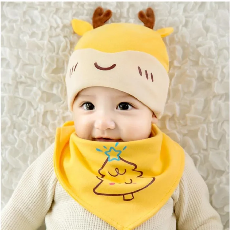 FAVMARTHA初生婴儿帽子春秋薄款男女孩冬季新生儿童宝宝棉可爱网
