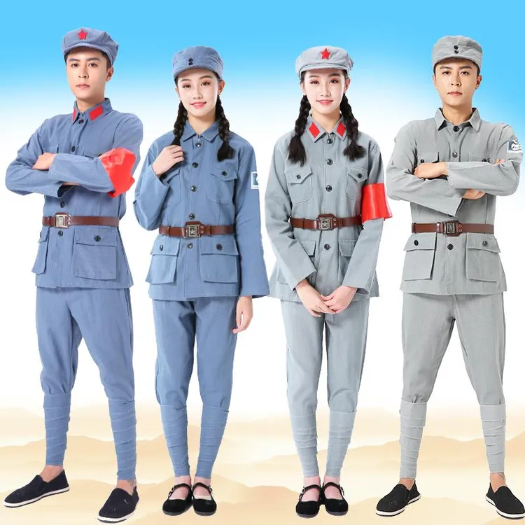 FAVMARTHA红军演出服成人八路军合唱长征舞台话剧大人新四军儿童