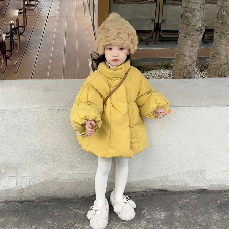女童手塞棉服秋冬装新款韩版时髦儿童时尚面包服棉衣外套女宝加厚