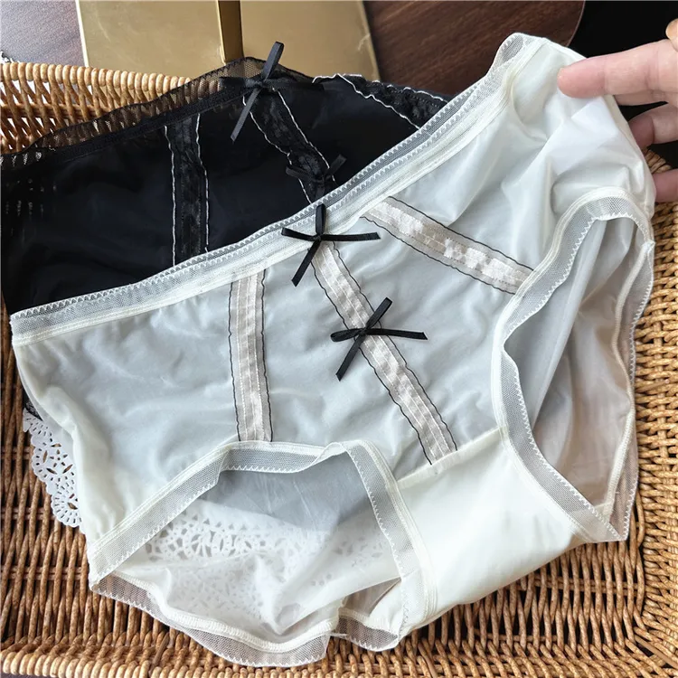 【80-125斤】2120裸感面膜裤#弹性好透气薄款性感低腰女内裤