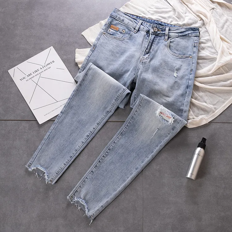牛仔裤男款爆款潮流个性浅蓝色水洗美式裤子男款爆款2025新款