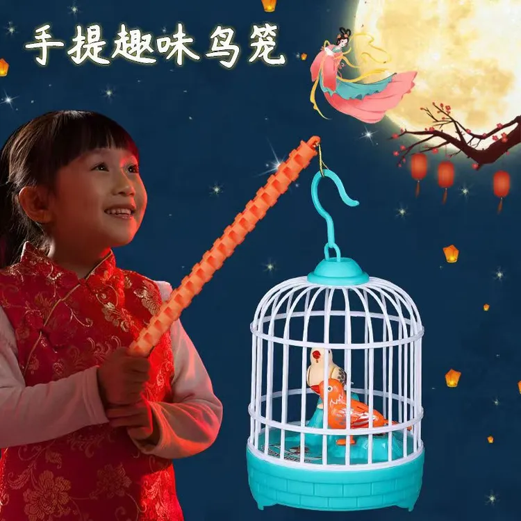 高颜值会说话小鸟逼真声控可拆卸鸟笼好玩可爱优质有趣儿童玩具