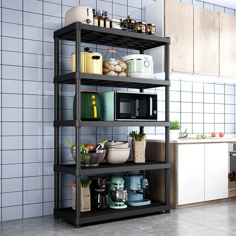 【五层置物架锅架】置物架落收纳架家用地多层多功能储物架书架