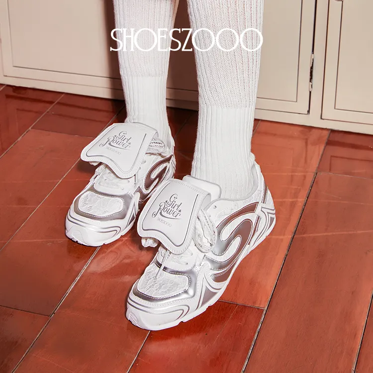 SHOESZOOO2025秋原创百搭蕾丝优雅芭蕾风千金德训鞋户外运动鞋