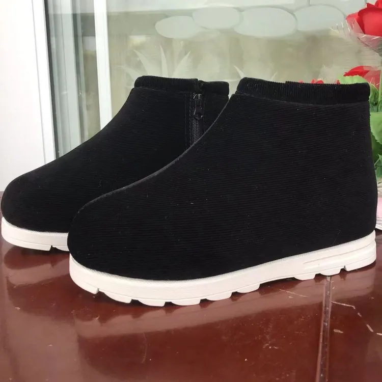 棉鞋保暖冬季加绒中老年舒适耐磨防滑透气手工轻便加厚男女棉鞋