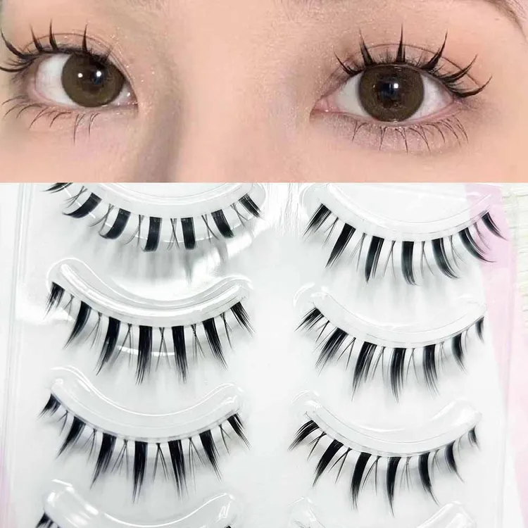 大恶魔假睫毛平度推荐假睫毛透明梗眼睫毛鱼线整条一片式眼睫毛