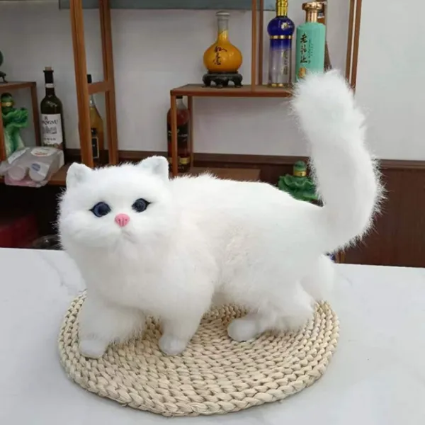 大号仿真猫咪动物玩偶生日礼物家居饰品摆件毛绒玩具儿童益智道具