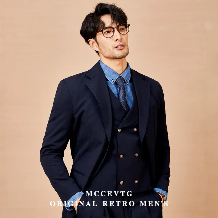MCCEVTG意大利绅士OLD MONEY西装男士套装商务正装西服结婚