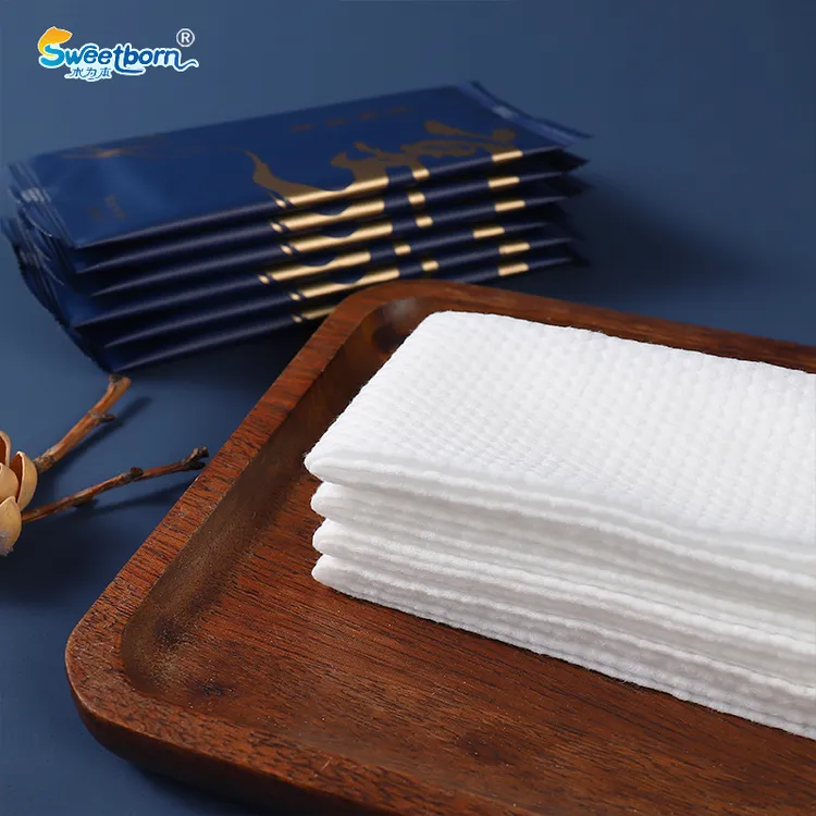 一次性湿巾高档宴席独立包装加厚吸水无菌湿纸巾包厢商务定制LOGO