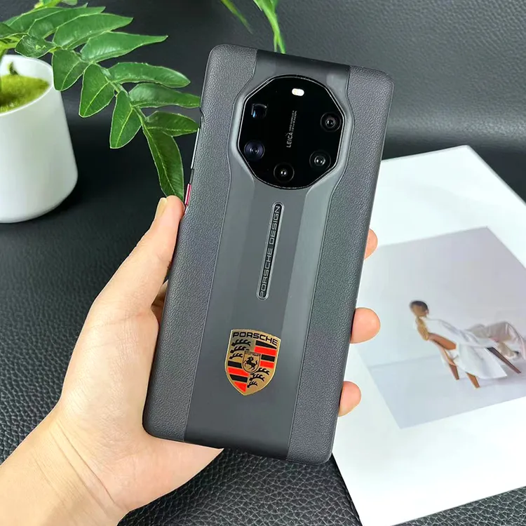 适用华为Mate40rs手机壳真皮纳帕皮纹新款全包防摔保护套50rs商务