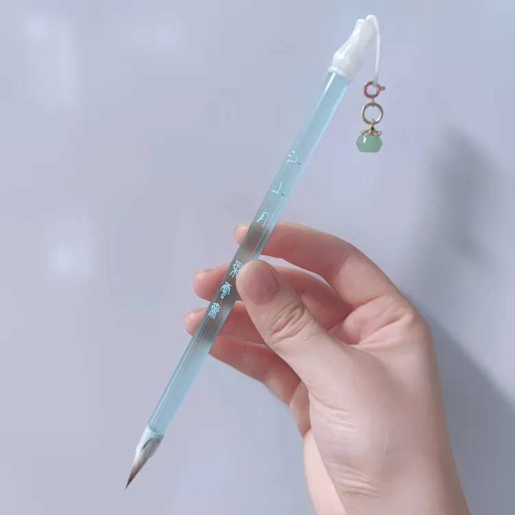 狼羊兼毫小楷【江上月】出峰2.0cm口径0.6cm小行书毛笔笔锋犀利弹性