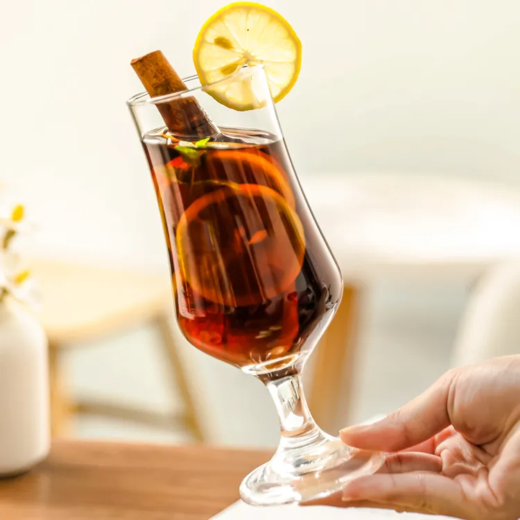 玻璃酒杯鸡尾酒杯氛围法式复古高颜值鸡尾酒红酒杯家用轻奢酒杯