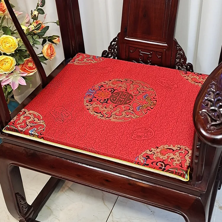 中式坐垫古典红木沙发坐垫茶桌椅垫茶椅座垫实木椅子垫子茶椅坐垫