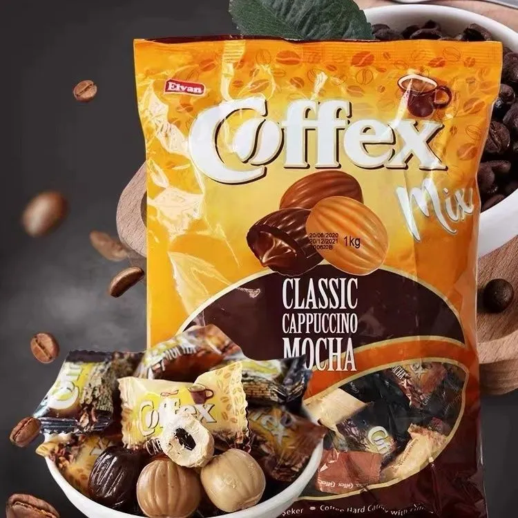 正品土耳其进口咖啡混合夹心糖果1000克