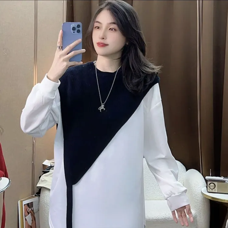 韩版高级感小众设计纯色系带针织披肩马甲女叠穿洋气