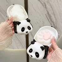 熊猫肥皂盒沥水香皂盒置物架卫生间家用陶瓷可爱皂碟托动物手绘