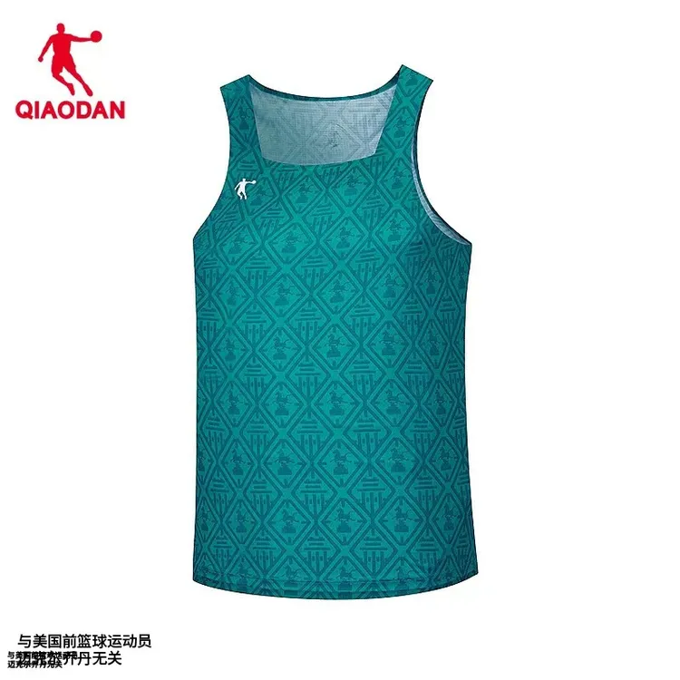 中国乔丹兰州马拉松|运动背心男2025夏季专业跑步透气字母印花T恤