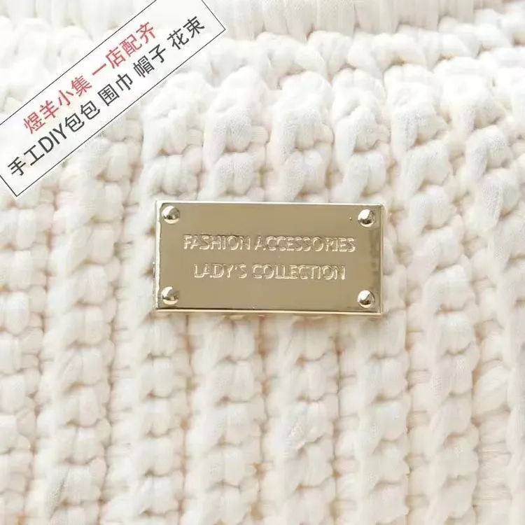 包包配件手工diy包包字母标签handmade金属卡标签长方形包包饰品