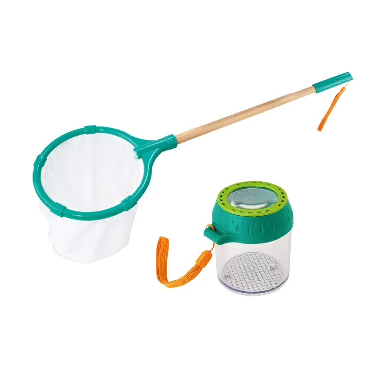 Hape【昆虫观察罐+蝴蝶捕捉网2件套】男女孩儿童户外探索玩具4岁+