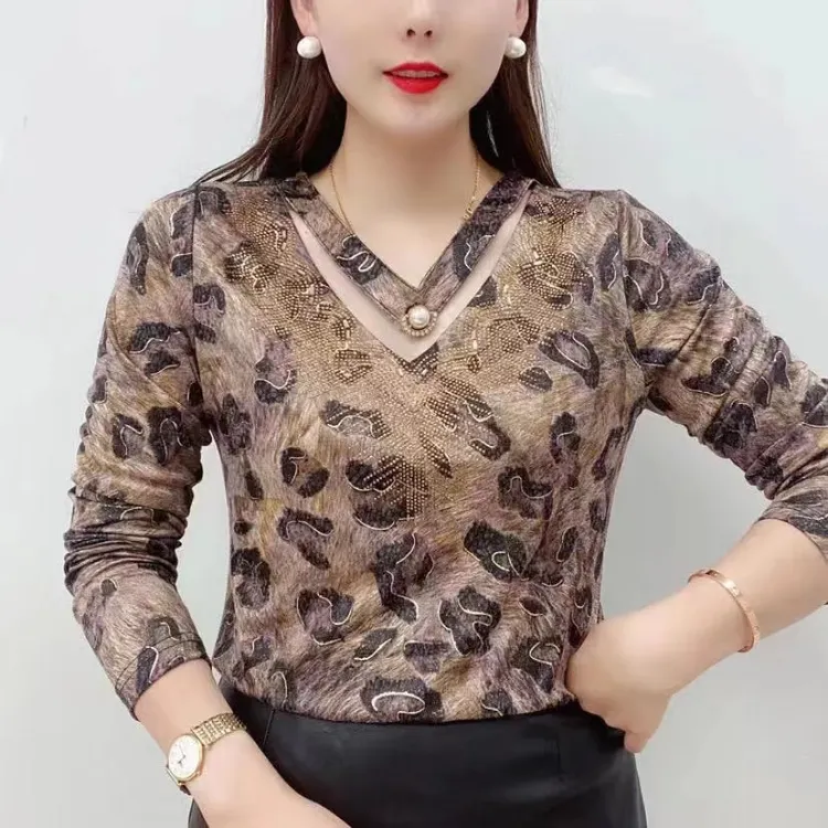 清仓福利！！！秋季时尚新款洋气长袖妈妈装气质显瘦百搭上衣