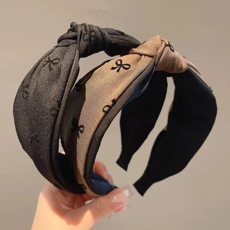 复古蝴蝶结发箍2026新款头箍宽边高颅顶发箍头饰洗脸发卡百搭