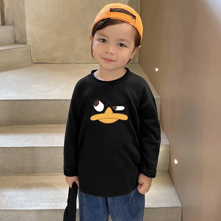 1-3岁中小童幼儿园4-6岁儿童装纯棉长袖T恤卡通趣味男孩春秋上衣