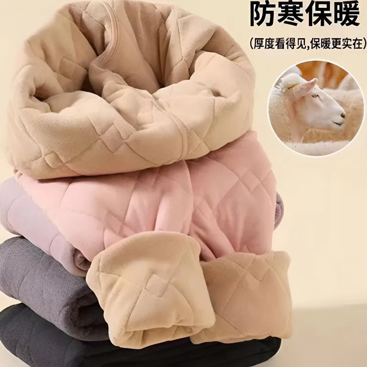 女童校服神器棉裤内搭内穿秋冬季小学生男加绒加厚冬天儿童保暖裤