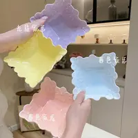 【方形小吃碟】高颜值陶瓷碟子子坚果碟糖果碟零食碟小碟子餐具套装