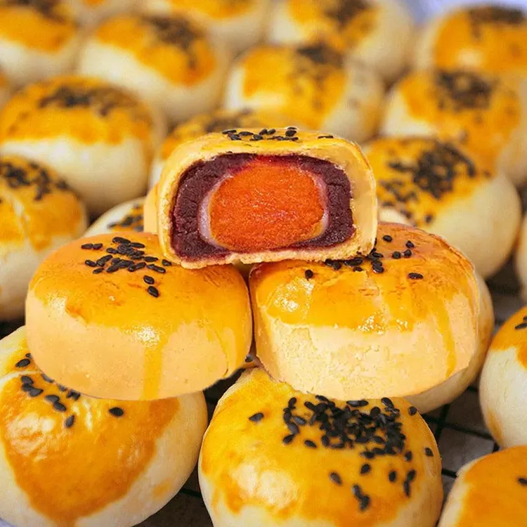 开口娃雪媚娘蛋黄酥经典整箱33g早餐点心网红零食小吃传统糕点