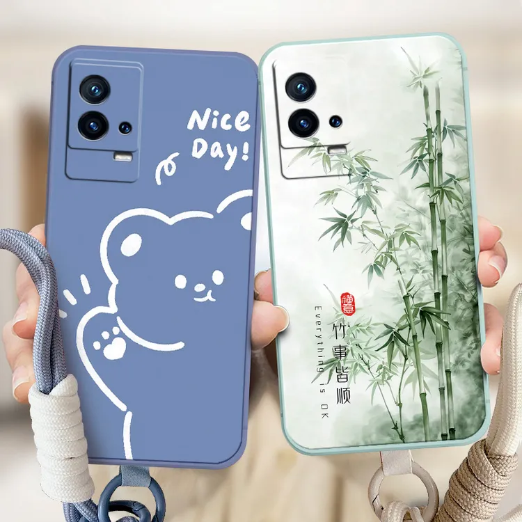 适用vivoiQOO8手机壳vivoiq8可爱viv0iq008保护套5g软硅胶V2136A