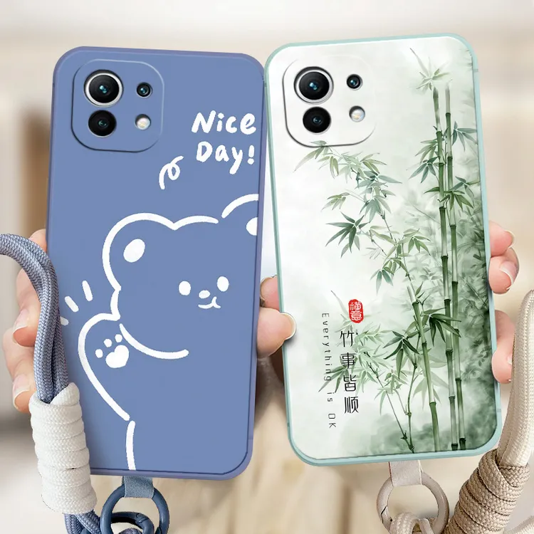 适用小米11手机壳小谜11可爱M2011K2C卡通mi1l软硅胶小米十一防摔