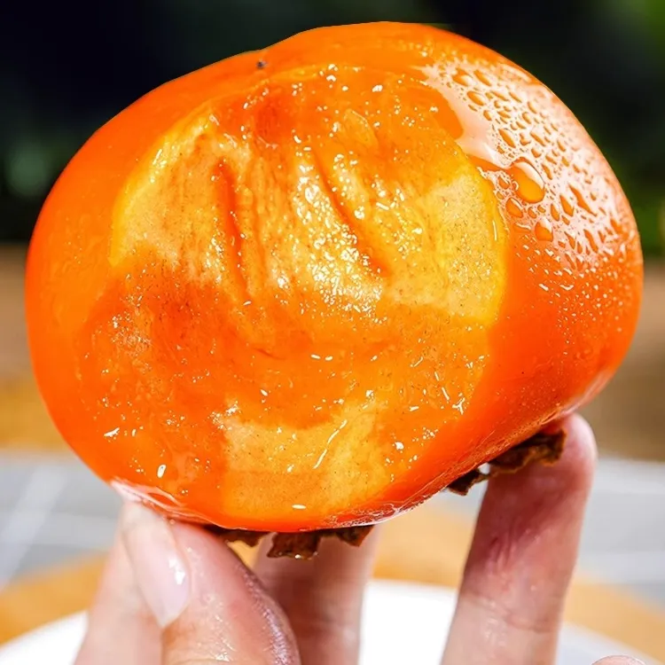 阳丰巧克力脆甜柿子当季新鲜冰糖心水果甜柿子产地直发