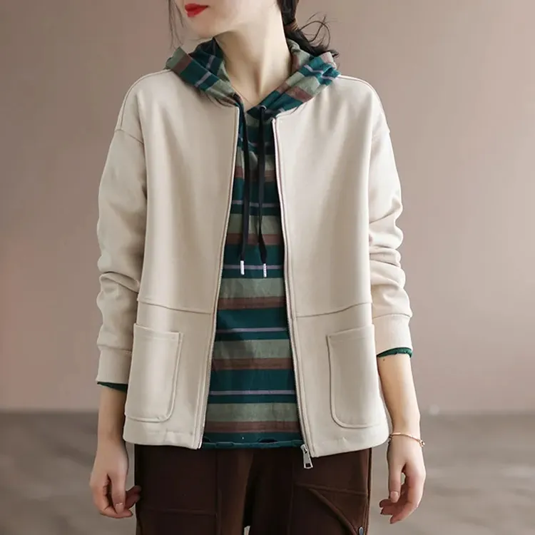 休闲开衫卫衣女2025春秋女士新款外套宽松中年妈妈气质棒球服上衣