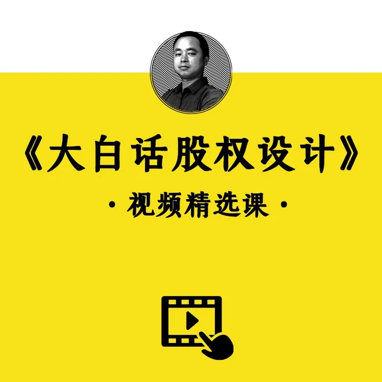 《大白话股权设计视频精选课》