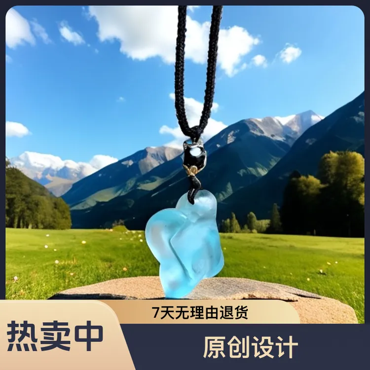 羊髀石特色哈萨克风格纯手工吊坠