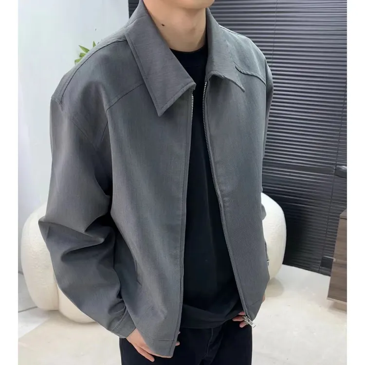 【cleanfit短款西装夹克】外套男潮春秋新款高级感复古休闲翻领上衣