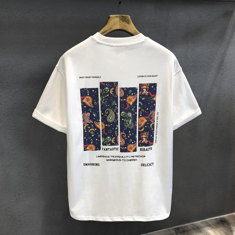 男士纯棉短袖T恤青年男女款夏季ins潮牌宽松圆领半袖休闲帅气百搭